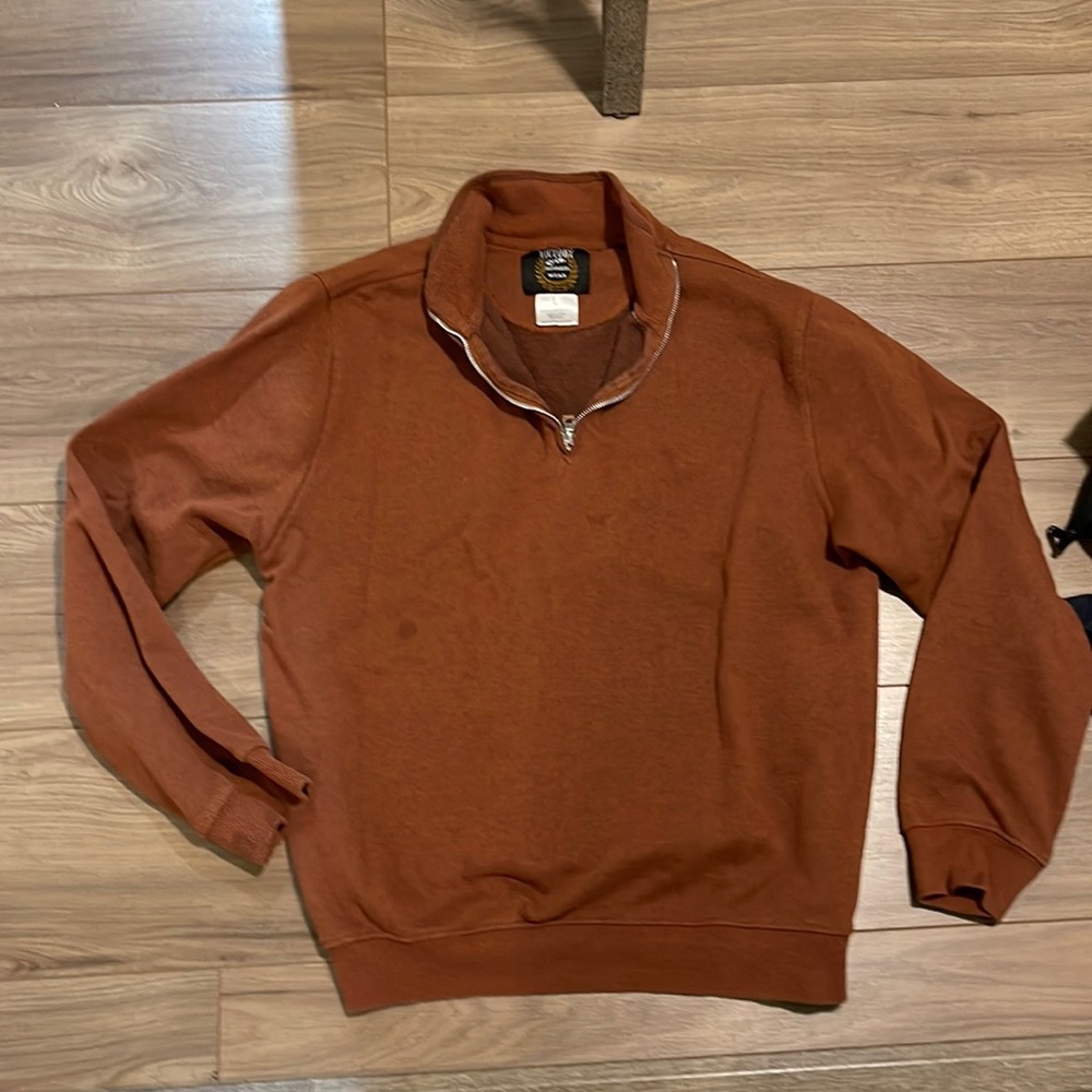 Mens 3/4 zip up pullover